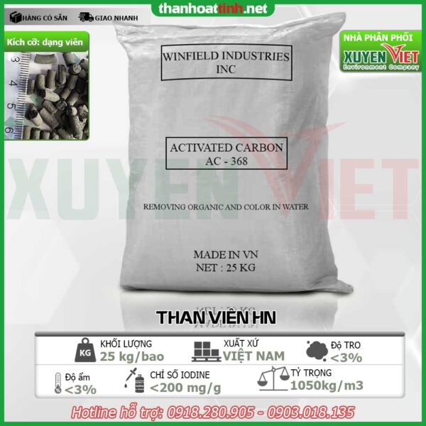 Quy trình sản xuất than hoạt tính từ gáo dừa than hoat tinh vien nen HN 600x600 - Quy trình sản xuất than hoạt tính từ gáo dừa