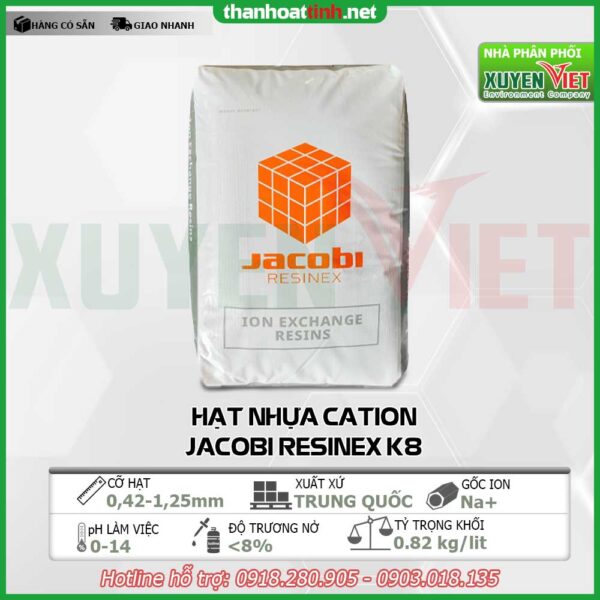Dịch vụ kiểm tra thay vật liệu lọc nước đầu nguồn ANION JACOBI RESINEX K8 hat nhua trao doi ion 600x600 - Dịch vụ kiểm tra thay vật liệu lọc nước đầu nguồn