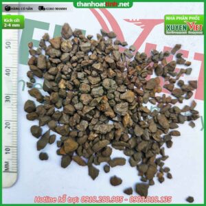 Kích thước hạt mangan lọc nước chính hãng (3-4mm)