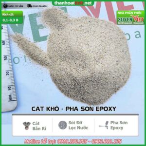 cát thạch anh khô bắn rỉ tàu, sơn epoxy 0,1-0,3-B