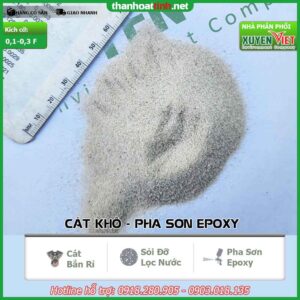cát thạch anh khô bắn rỉ tàu, sơn epoxy 0,1-0,3-F