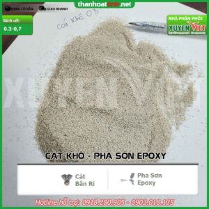 cát thạch anh khô bắn rỉ tàu, sơn epoxy 0,3-0,7