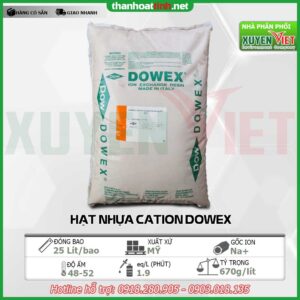 Hạt nhựa trao đổi ion - cation DOWEX