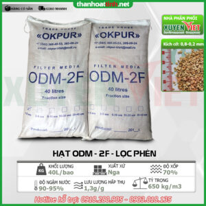 Kích thước hạt xử lý phèn ODF 2M - chuyên dùng lọc phèn