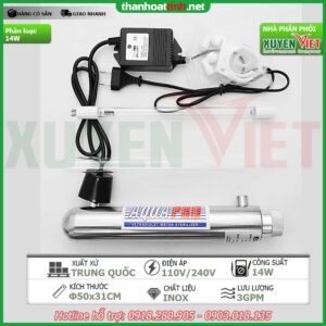 Đèn uv Aquapro diệt khuẩn cho máy lọc nước Đèn uv AQUAPRO cho máy lọc nước 14w
