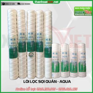 Lõi lọc sợi quấn aqua kích thước 10, 20 inch Lõi lọc sợi quấn aqua kích thước 10, 20 inch