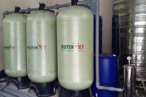 Bộ lọc phèn công nghiệp composite với công suất lớn