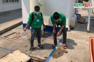 Quá trình kiểm tra hệ thống xử lý nước thải tại Môi Trường Xuyên Việt