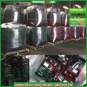 Sản phẩm than hoạt tính kalimati dạng hạt kích thước 4x8 mesh