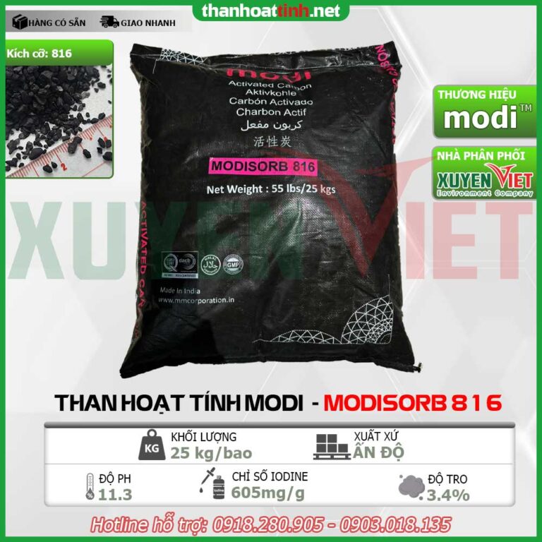 Báo giá than hoạt tính Modi nguyên Seal mẫu mới 2026