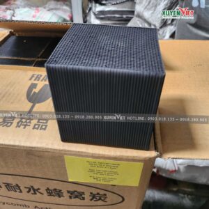 Than hoạt tính tổ ong lọc khí - khử mùi công nghiệp than hoạt tính tổ ong 10x10 1.5mm 600iod