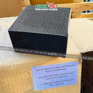 Than hoạt tính tổ ong lọc khí - khử mùi công nghiệp than hoạt tính tổ ong 10x50 - 800 iod