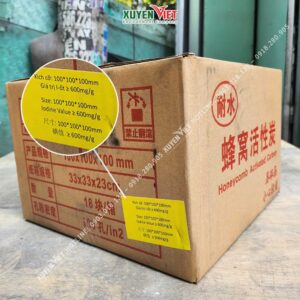 Than hoạt tính tổ ong lọc khí - khử mùi công nghiệp ảnh thực tế hộp than hoạt tính tổ ong 600mg/g, 18 viên