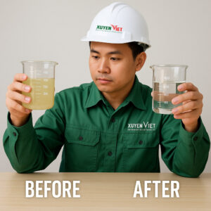 so sanh nuoc thai BOD sau khi xu ly boi Moi Truong Xuyen Viet 300x300 - Xử lý nước thải