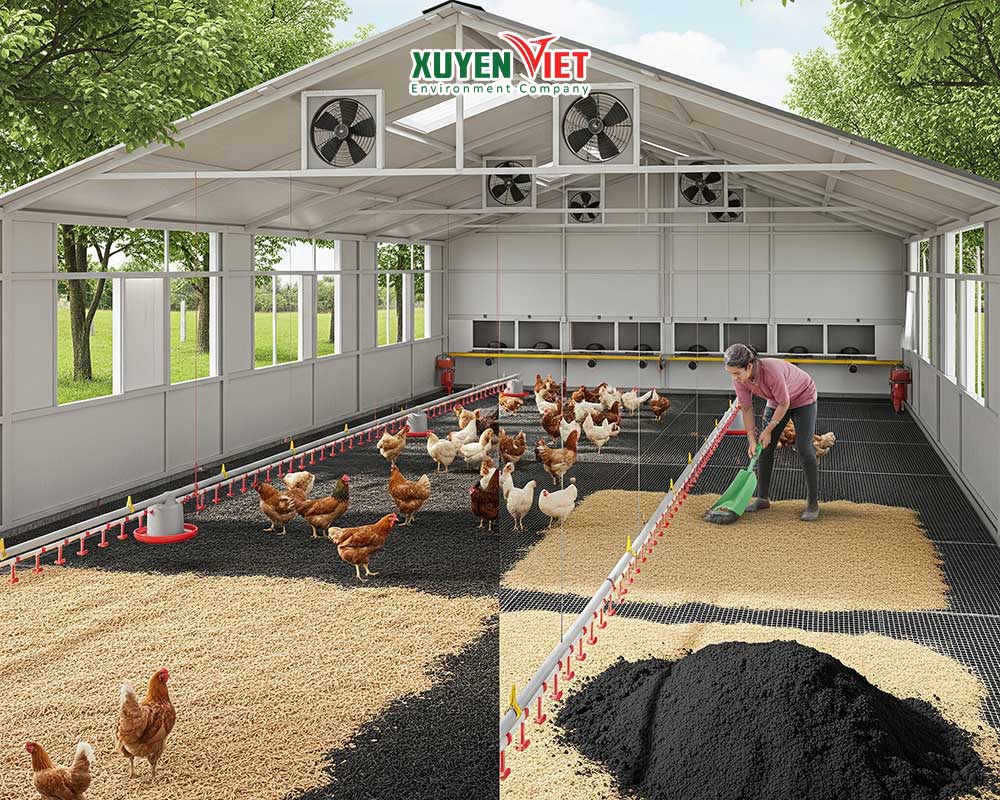 xu ly mui hoi chuong ga bang than hoat tinh - 6 C&aacute;ch Xử L&yacute; M&ugrave;i H&ocirc;i Chuồng G&agrave; Nhanh & Kh&ocirc;ng Chất H&oacute;a Học