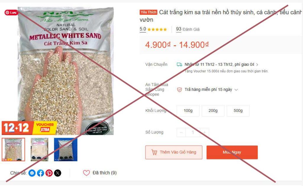 cat trang kim sa gia tu soi 1024x628 - Lưu ý tránh mua cát trắng kim sa “Giả” – Đừng để bị lừa bởi sỏi trắng nhuộm màu