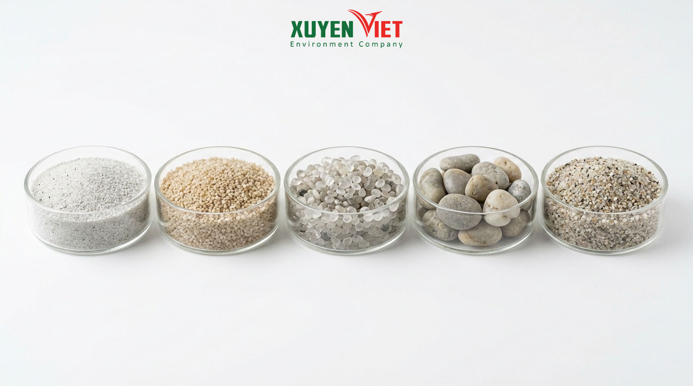 Cát Sỏi Thạch Anh Lọc Nước & Sỏi Đỡ: Bảng Phân Cỡ Hạt, Tiêu Chuẩn & Báo Giá Kho 5 loai cat soi thach anh loc nuoc - Cát Sỏi Thạch Anh Lọc Nước & Sỏi Đỡ: Bảng Phân Cỡ Hạt, Tiêu Chuẩn & Báo Giá Kho