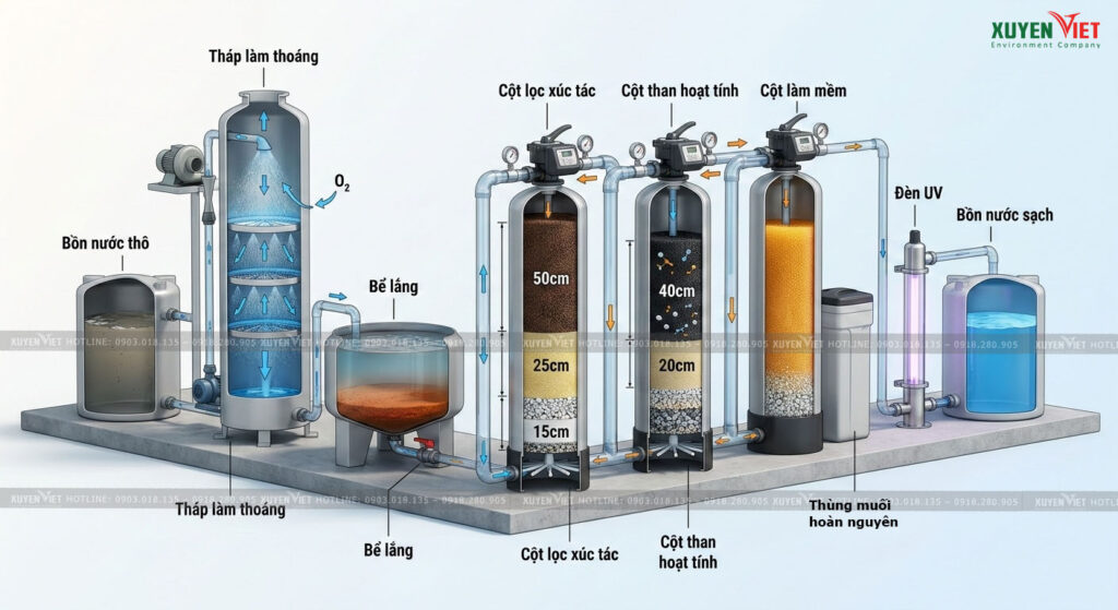 He thong loc nuoc sach su dung than cat soi 1024x559 - Sỏi lọc nước l&agrave; g&igrave;? chỉ t&aacute;c dụng khi d&ugrave;ng đ&uacute;ng loại
