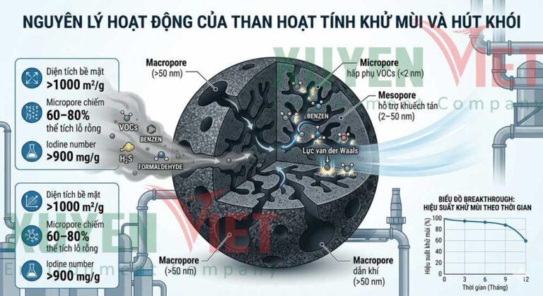 Nên chọn than hoạt tính lọc VOC tỷ trọng cao nào?
