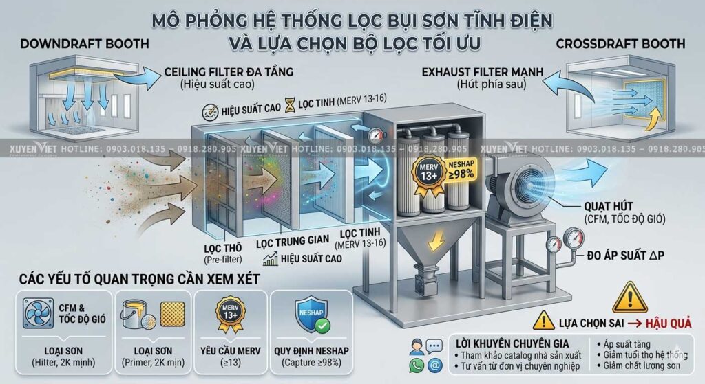 Chi tiet he thong loc bui son 1024x559 - 5 Lưu &Yacute; Quan Trọng Khi Lắp Đặt Hệ Thống Lọc Bụi Sơn
